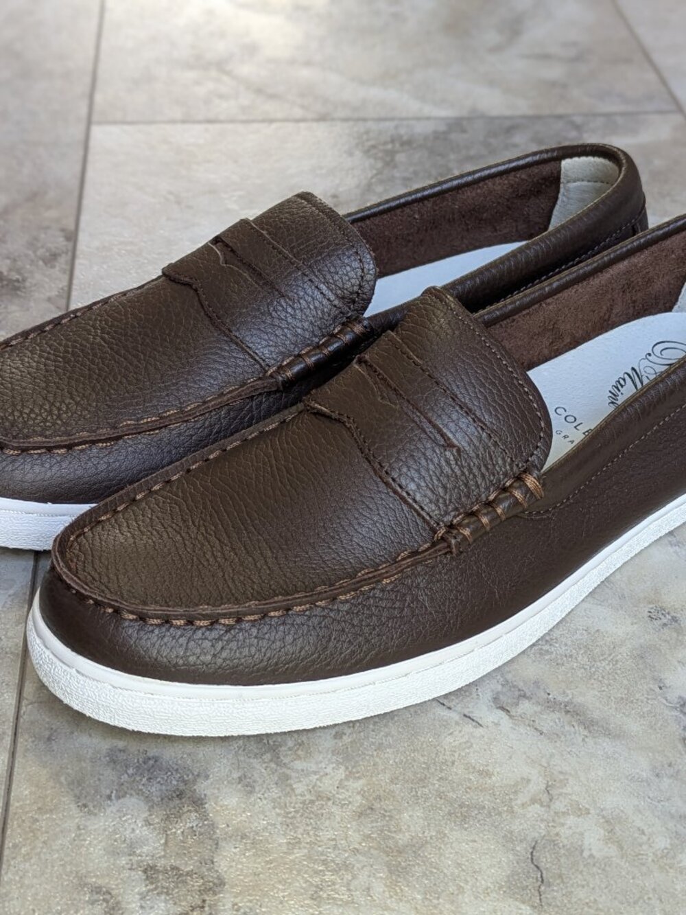 NEW Cole Haan Leather Pinch Long-Weekender Loafers (men's 9.5)